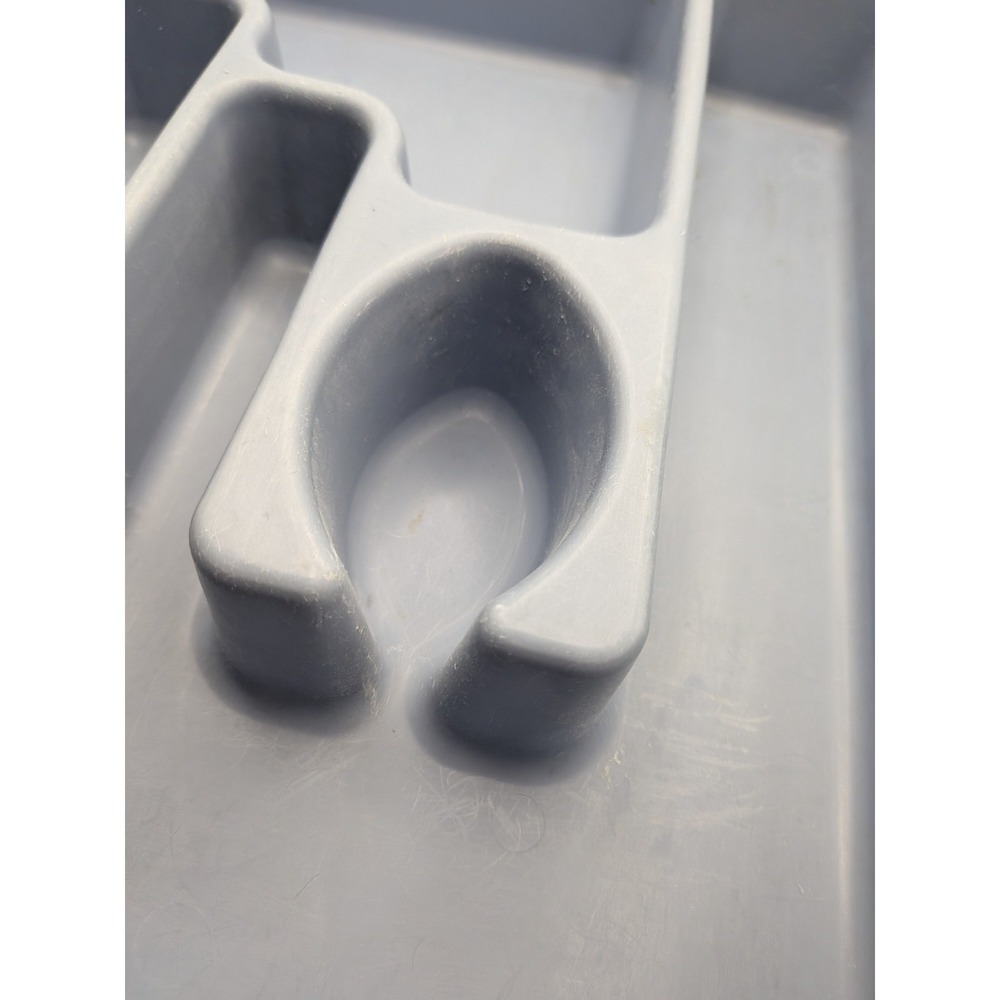 Vtg Rubbermaid Country Blue Utensil Flatware Silverware Tray Drawer Organizer - Picture 6 of 10